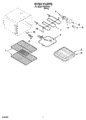 OVEN PARTS, MISCELLANEOUS PARTS Diagram and Parts List for WLP85800  Whirlpool Range