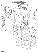 SECTION Diagram and Parts List for KEYE670BAL2  KitchenAid Dryer