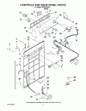 Part Location Diagram of W10200862 Whirlpool PANEL-CNTL