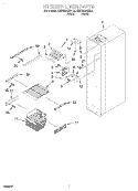 FREEZER LINER Diagram and Parts List for KSBS20QEWH2  KitchenAid Refrigerator