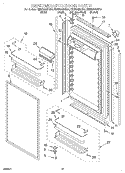 REFRIGERATOR DOOR Diagram and Parts List for KBRP36MHS00  KitchenAid Refrigerator
