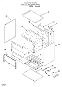 OVEN Diagram and Parts List for FGP300EN1  Roper Range
