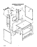 EXTERNAL OVEN Diagram and Parts List for SF314PSRW6  Whirlpool Range