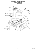 CONTROL PANEL PARTS Diagram and Parts List for KUIA18NNJS8  KitchenAid Ice Maker