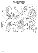 BULKHEAD PARTS, OPTIONAL PARTS (NOT INCLUDED) Diagram and Parts List for WED5540ST0  Whirlpool Dryer