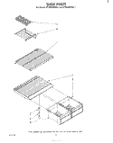 SHELF Diagram and Parts List for ET16JKXRWR1  Whirlpool Refrigerator