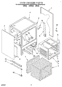 OVEN CHASSIS Diagram and Parts List for KESH307BBL3  KitchenAid Range