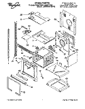 OVEN Diagram and Parts List for RBD277PDQ1  Whirlpool Wall Oven
