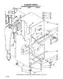 CABINET Diagram and Parts List for RT18BMXVW10  Roper Refrigerator