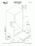 CABINET PARTS Diagram and Parts List for 7EL87TRRRV00  Whirlpool Refrigerator