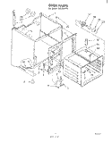 OVEN Diagram and Parts List for RJE363PP1  Whirlpool Range