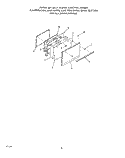 OVEN DOOR Diagram and Parts List for 2364W3A  Roper Range