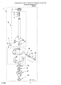 BRAKE AND DRIVE TUBE Diagram and Parts List for CAWB427JQ0  Crosley Washer