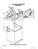 TOP AND CABINET, LIT/OPTIONAL Diagram and Parts List for 4LA6300XXN0  Whirlpool Washer