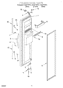 FREEZER DOOR Diagram and Parts List for GD25DFXFB01  Whirlpool Refrigerator