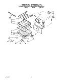 INTERNAL OVEN Diagram and Parts List for KEDS207YWH2  KitchenAid Range