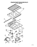 COMPARTMENT SEPARATOR Diagram and Parts List for TT20BKXWW01  Whirlpool Refrigerator