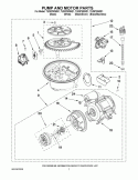 PUMP AND MOTOR PARTS Diagram and Parts List for TUD8700WS1  Estate Dishwasher