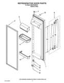 REFRIGERATOR DOOR PARTS Diagram and Parts List for ED5PVEXWS14  Whirlpool Refrigerator