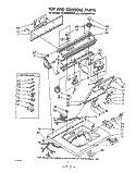 TOP AND CONSOLE Diagram and Parts List for LA7685XMW0  Whirlpool Washer