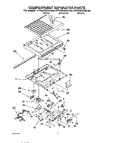 COMPARTMENT SEPARATOR Diagram and Parts List for KTRS22QAWH00  KitchenAid Refrigerator
