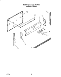 BACKGUARD, LITERATURE Diagram and Parts List for FGS395VL0  Whirlpool Range