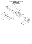 PUMP AND MOTOR Diagram and Parts List for WU3006X6  Roper Dishwasher