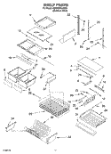 SHELF PARTS Diagram and Parts List for KBRP20ELSS00  KitchenAid Refrigerator