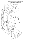 REFRIGERATOR LINER Diagram and Parts List for 4KSRS25QDA00  KitchenAid Refrigerator