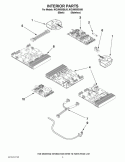 INTERIOR PARTS Diagram and Parts List for KICU569XSS00  KitchenAid Cooktop