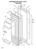 REFRIGERATOR DOOR Diagram and Parts List for KSSP48QKS00  KitchenAid Refrigerator