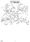 SECTION Diagram and Parts List for LER3624BW2  Whirlpool Dryer