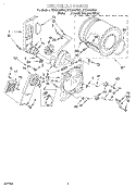 SECTION Diagram and Parts List for REX5635EQ2  Roper Dryer