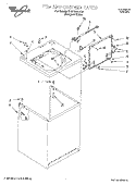 TOP AND CABINET Diagram and Parts List for 7LSR8244HQ0  Whirlpool Washer