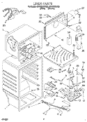 Part Location Diagram of 2163825 Whirlpool FREEZER, FLOOR