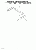 MICROWAVE COMPARTMENT PARTS Diagram and Parts List for GMC305PRB03  Whirlpool Microwave Oven Combo
