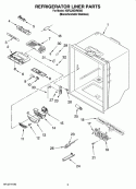 Part Location Diagram of W10839422 Whirlpool OVERLAY