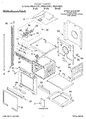 OVEN, LITERATURE Diagram and Parts List for KEBS207DWH7  KitchenAid Wall Oven
