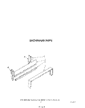 BACKGUARD Diagram and Parts List for SF0140SRW1  Whirlpool Range