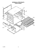 INTERNAL OVEN Diagram and Parts List for SF304BSWW1  Whirlpool Range