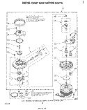 302740 PUMP AND MOTOR Diagram and Parts List for DP6880XLP1  Whirlpool Dishwasher