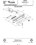 CONSOLE Diagram and Parts List for DU7216XS2  Whirlpool Dishwasher