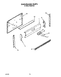BACKGUARD, LIT/OPTIONAL Diagram and Parts List for FGS385VL2  Whirlpool Range