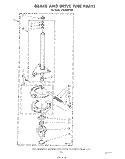 BRAKE AND DRIVE TUBE Diagram and Parts List for LA6300XTF0  Whirlpool Washer