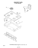 COOK TOP Diagram and Parts List for SE953PSKT1  Whirlpool Range