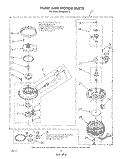 PUMP AND MOTOR Diagram and Parts List for DU8950XT3  Whirlpool Dishwasher