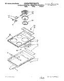 COOKTOP Diagram and Parts List for KEDS207YAL1  KitchenAid Range