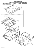 SHELF PARTS, OPTIONAL PARTS (NOT INCLUDED) Diagram and Parts List for ER8MHKXRS02  Whirlpool Refrigerator