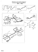 WIRING HARNESS Diagram and Parts List for KEBS246BBL3  KitchenAid Wall Oven