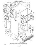 CABINET Diagram and Parts List for ET22DKXVM00  Whirlpool Refrigerator